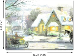 72pcs Snowy Town Christmas Greeting Cards -Christmas Favors Shop 72 Pcs Snowy Town Greeting Cards 6 result 600x462 1