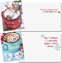 72pcs Winter Christmas Greeting Cards 10 72pcs Winter Christmas Greeting Cards -Christmas Favors Shop 72 Warm Winter Greeting Cards with Envelopes 4 result 600x604 1