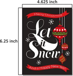 72pcs Christmas Artistic Black Collection Holiday Greeting Cards -Christmas Favors Shop 72Pcs Greeting Cards Black 6 4