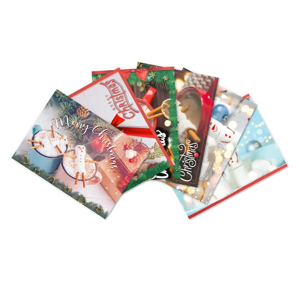 72pcs Christmas Marshmallow Holiday Cards 6 72pcs Christmas Marshmallow Holiday Cards - Image 4