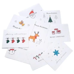 72Pcs Merry Christmas Greeting Cards