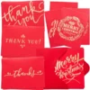 72pcs Christmas Red Thank You Cards 1 72pcs Christmas Red Thank You Cards -Christmas Favors Shop 72Pcs Red Thank You Cards 3 result 600x600 1