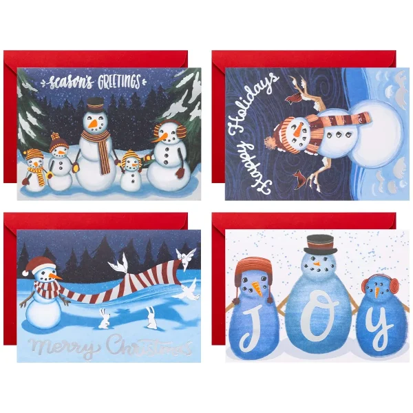 72pcs Snowman Christmas Card Set With Envelopes 4 72pcs Snowman Christmas Card Set With Envelopes - Image 2