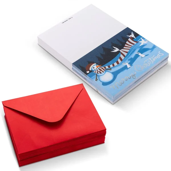 72pcs Snowman Christmas Card Set With Envelopes 5 72pcs Snowman Christmas Card Set With Envelopes - Image 3