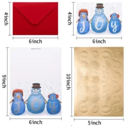 72pcs Snowman Christmas Card Set With Envelopes 13 72pcs Snowman Christmas Card Set With Envelopes -Christmas Favors Shop 72Pcs Snowman Greeting Cards 6 result 600x600 1