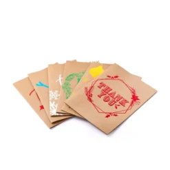 72pcs Kraft Christmas Thank You Cards With Envelopes -Christmas Favors Shop 72Pcs Thank you Kraft Card 3 result 600x600 1