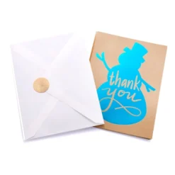 72pcs Kraft Christmas Thank You Cards With Envelopes -Christmas Favors Shop 72Pcs Thank you Kraft Card 4 result 600x600 1