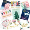72Pcs Christmas Watercolor Cards -Christmas Favors Shop 72Pcs Watercolor Christmas Cards 2 result 600x600 1