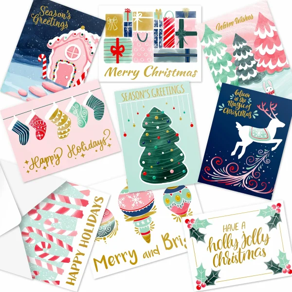 72Pcs Christmas Watercolor Cards 3 72Pcs Christmas Watercolor Cards
