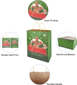 24pcs Kraft Paper Christmas Gift Bags With Twine Handles 10 24pcs Kraft Paper Christmas Gift Bags With Twine Handles -Christmas Favors Shop 8 Christmas Designed Colorful Gift Bag with Drawstring 24 pcs 4 result 600x662 1