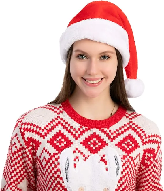 8 Pcs Premium Christmas Santa Hats 6 8 Pcs Premium Christmas Santa Hats - Image 4