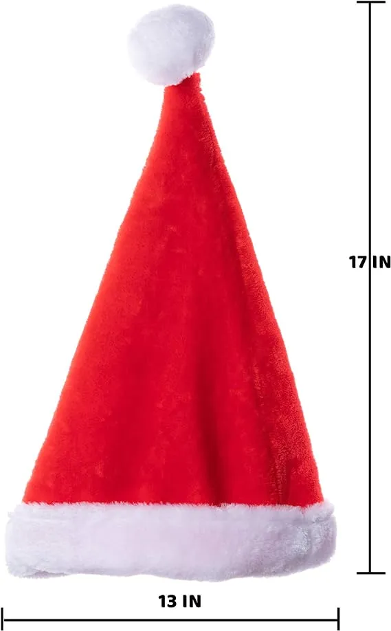 8 Pcs Premium Christmas Santa Hats 8 8 Pcs Premium Christmas Santa Hats - Image 6