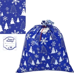 8pcs Jumbo Christmas Gift Bags With Tags 36x44in -Christmas Favors Shop 8 Piece Christmas Jumbo Holiday Gift Bags 4 result 600x596 1