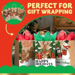 24pcs Christmas Kraft Paper Goodie Bags 13 24pcs Christmas Kraft Paper Goodie Bags -Christmas Favors Shop 812WlDk9WhL. AC SL1500 结果 600x600 1