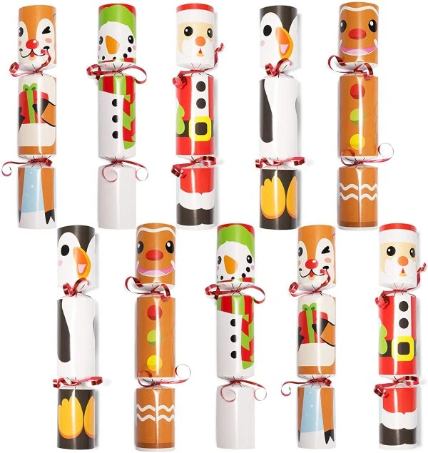 10pcs Cute Design Christmas Party Crackers 10in 3 10pcs Cute Design Christmas Party Crackers 10in