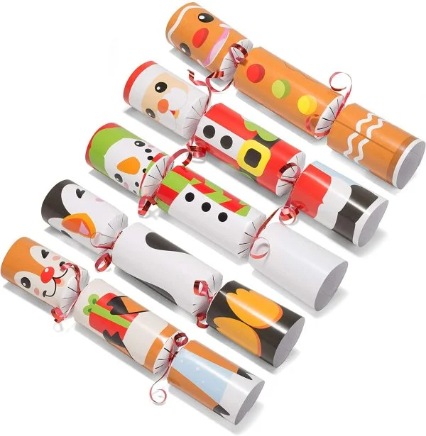 10pcs Cute Design Christmas Party Crackers 10in 4 10pcs Cute Design Christmas Party Crackers 10in - Image 2