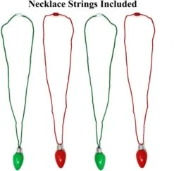 1 LED Light Up Bulb Christmas Flashing Earring And Necklace 2in -Christmas Favors Shop 81mJ2IV6lXL. AC SL1500 1 600x590 1