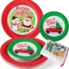 96pcs Disposable Christmas Paper Plates Tableware Set 1 96pcs Disposable Christmas Paper Plates Tableware Set -Christmas Favors Shop 96Pcs Christmas Paper Plates and Napkins Set 3 600x629 1