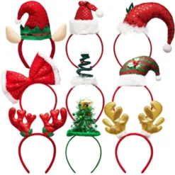 Kids 9pcs Assorted Christmas Headband