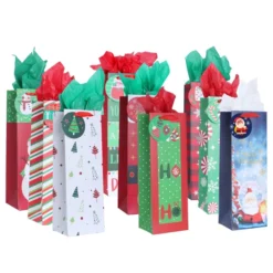 9pcs Christmas Wine Bottle Paper Bags 11 9pcs Christmas Wine Bottle Paper Bags -Christmas Favors Shop 9Pcs Wine Bottle Bags 4 result 600x600 1