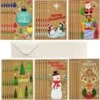 36pcs Kraft Paper Christmas Greeting Money Cards