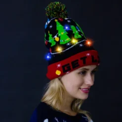 Adult Christmas LED Light Up Knit Cap Beanie -Christmas Favors Shop Adult Christmas LED Light Up Knit Cap Beanie 1 600x600 1