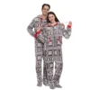 One Piece Hooded Flannel Christmas Pajamas 1 One Piece Hooded Flannel Christmas Pajamas -Christmas Favors Shop Adult Grey Snowflake Onesie 1 result scaled 600x600 1