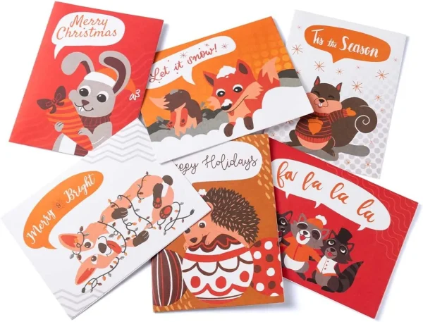 72pcs Christmas Animal Greeting Cards 4 72pcs Christmas Animal Greeting Cards - Image 2