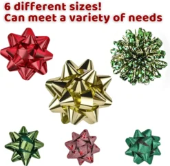 42pcs Assorted Self Adhesive Christmas Gift Bows 10 42pcs Assorted Self Adhesive Christmas Gift Bows -Christmas Favors Shop Assorted Bows Red Gold Green 42 Pack 4 result 600x585 1