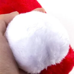 2pcs Christmas Light Up Red Plush Santa Hat -Christmas Favors Shop Blinking Light up Plush Red Santa Hat Blinking Light up Elf 2 Pcs 5 result