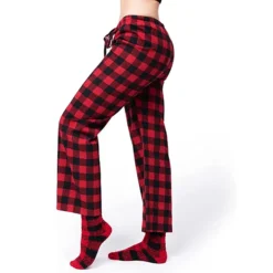 Buffalo Plaid Matching Family Pajamas With Socks