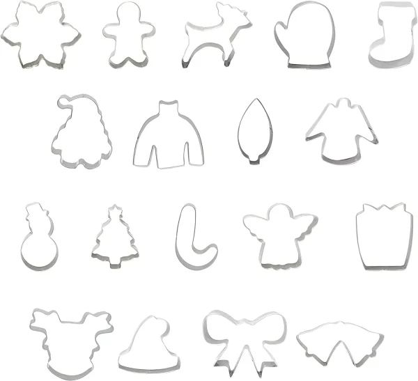 20pcs Christmas Cookie Cutter Set 4 20pcs Christmas Cookie Cutter Set - Image 2