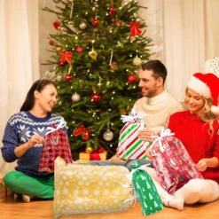 36pcs Assorted Drawstring Christmas Gift Bags -Christmas Favors Shop Christmas Drawstrings Bag 36 Pcs 5 result 600x600 1