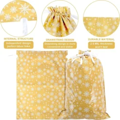 36pcs Assorted Drawstring Christmas Gift Bags -Christmas Favors Shop Christmas Drawstrings Bag 36 Pcs 6 result 600x599 1