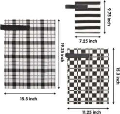 6pcs Drawstring Black Christmas Fabric Gift Bags 13 6pcs Drawstring Black Christmas Fabric Gift Bags -Christmas Favors Shop Christmas Fabric Gift Bags in Black Elegant Color 6 result 600x572 1