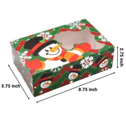 24pcs Christmas Cookie Gift Boxes -Christmas Favors Shop Christmas Foil Treats Cookie Gift Box 24pcs 3 result 600x600 1