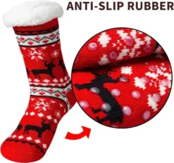 2pcs Christmas Slipper Socks With Grip 10 2pcs Christmas Slipper Socks With Grip -Christmas Favors Shop Christmas Fuzzy Crew Socks 2 Pack 3 result