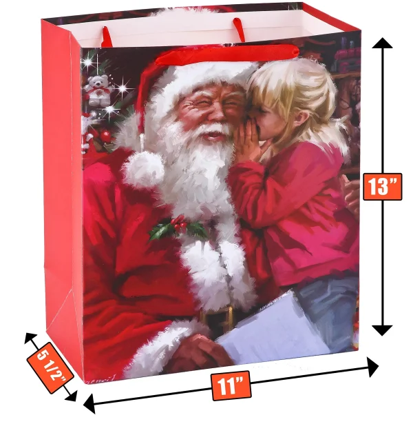 Christmas Gift Bags Bulk With Handles And Name Tags, 12Pcs 6 Christmas Gift Bags Bulk With Handles And Name Tags, 12Pcs - Image 4