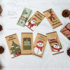 30pcs Christmas Gift Card With Envelopes -Christmas Favors Shop Christmas Gift Card Craft Paper with Envelopes 30Pcs 4 result 600x600 1