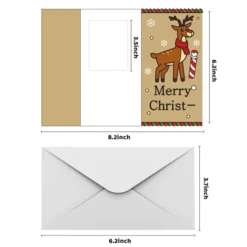 30pcs Christmas Gift Card With Envelopes -Christmas Favors Shop Christmas Gift Card Craft Paper with Envelopes 30Pcs 7 result 600x600 1