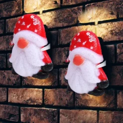 2pcs Christmas Gnome Porch Light Covers