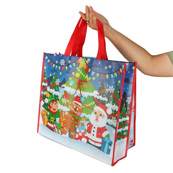 12pcs Large Christmas Tote Bags 5 12pcs Large Christmas Tote Bags - Image 3