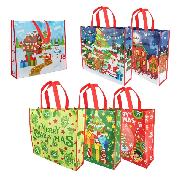 12pcs Large Christmas Tote Bags 6 12pcs Large Christmas Tote Bags - Image 4