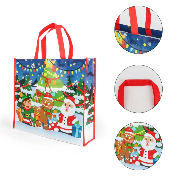 12pcs Large Christmas Tote Bags 7 12pcs Large Christmas Tote Bags - Image 5