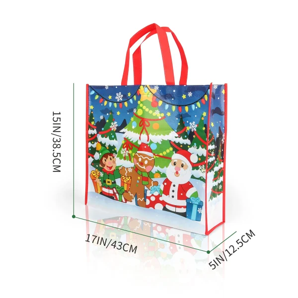 12pcs Large Christmas Tote Bags 8 12pcs Large Christmas Tote Bags - Image 6