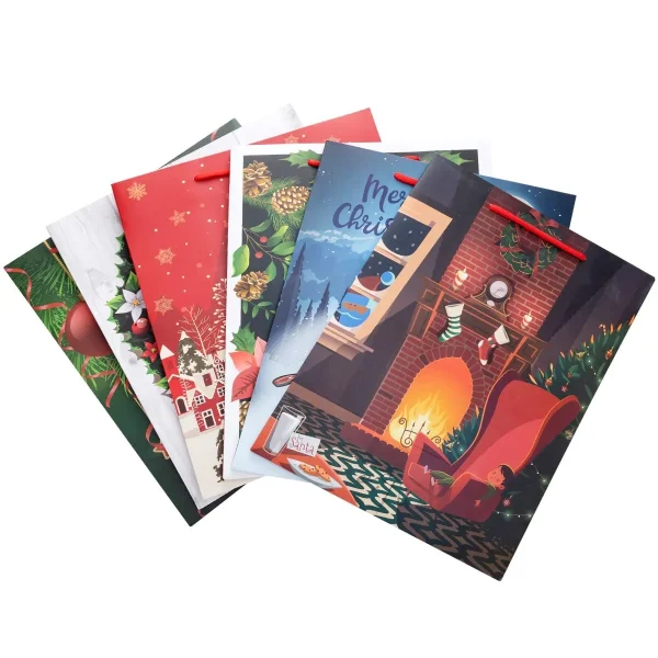 Christmas Goody Paper Bags, 18Pcs 4 Christmas Goody Paper Bags, 18Pcs - Image 2