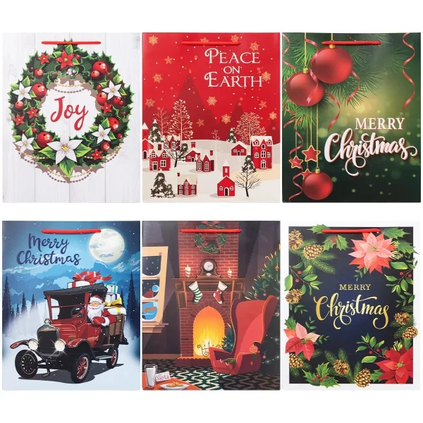 Christmas Goody Paper Bags, 18Pcs 5 Christmas Goody Paper Bags, 18Pcs - Image 3