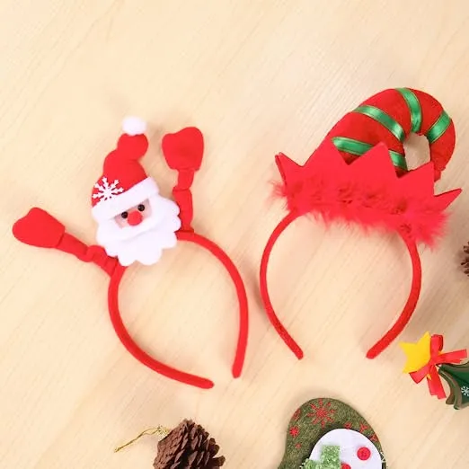 8pcs Different Designs Christmas Headbands 6 8pcs Different Designs Christmas Headbands - Image 4