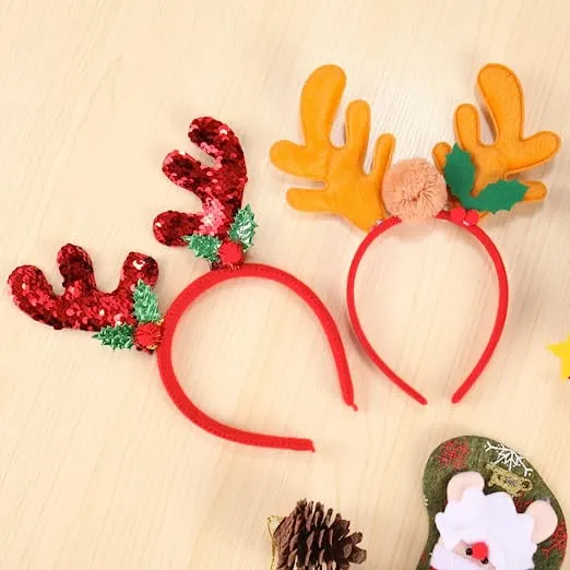 8pcs Different Designs Christmas Headbands 7 8pcs Different Designs Christmas Headbands - Image 5