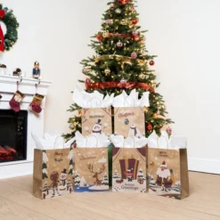 24pcs Kraft Paper Christmas Gift Bags